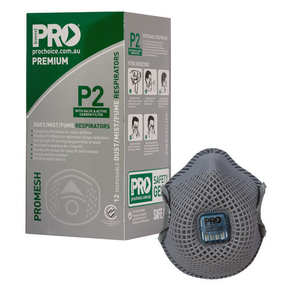 PRO - Dust Masks Promesh P2+Valve+Carbon