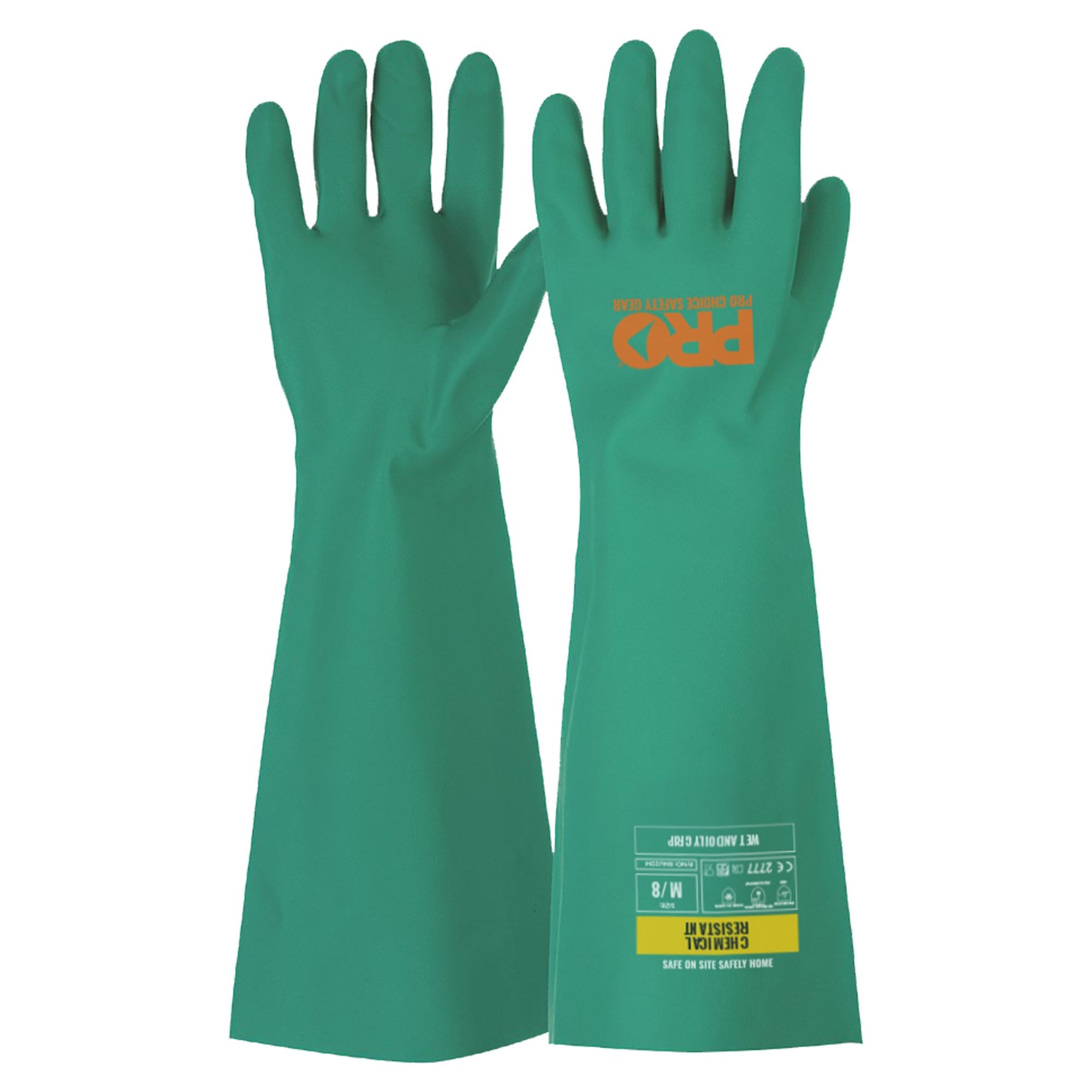 PRO - 45Cm Green Nitrile Gauntlet Gloves