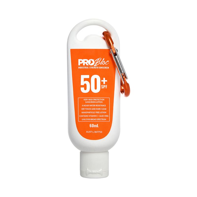 PRO - Probloc SPF 50 + Sunscreen 60ML Squeeze Bottle with Carabiner