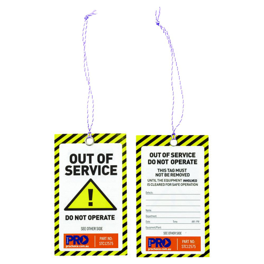 PRO - Safety Tag -125mm X 75mm Caution