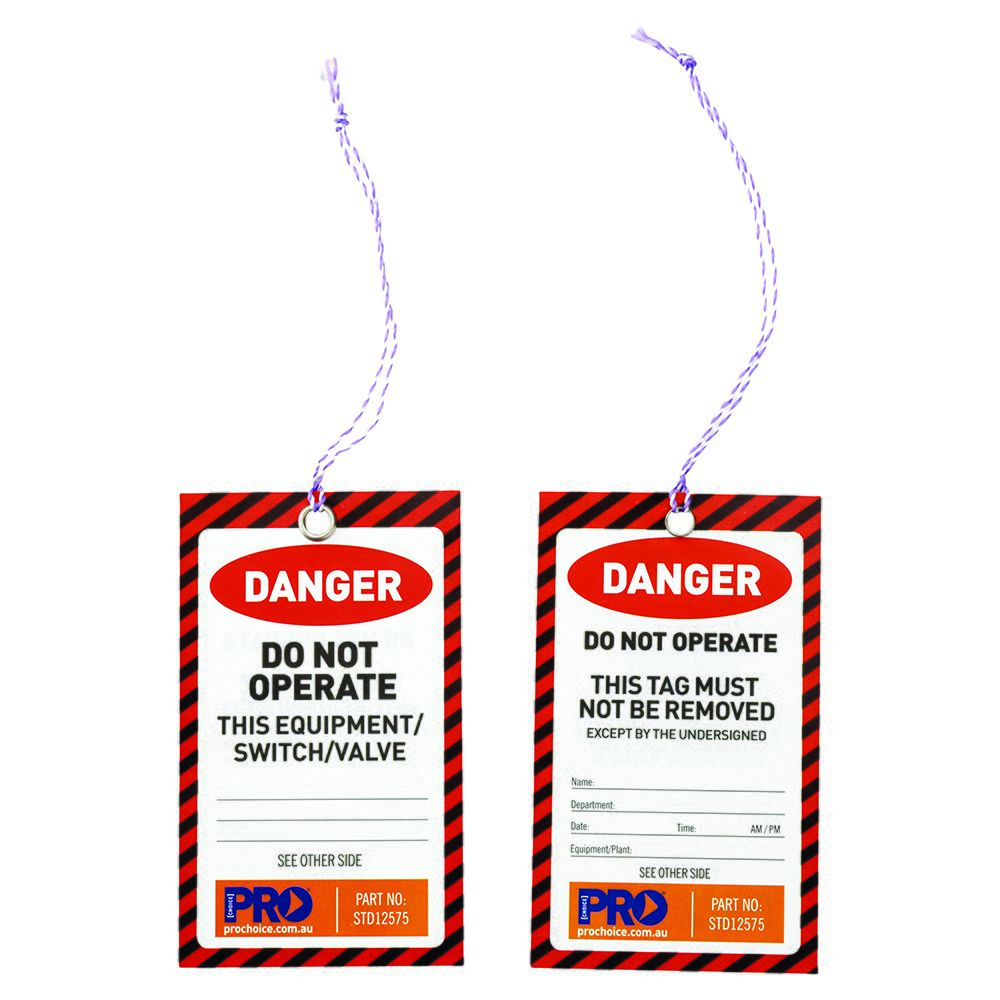 PRO - Safety Tag -125mm X 75mm Danger