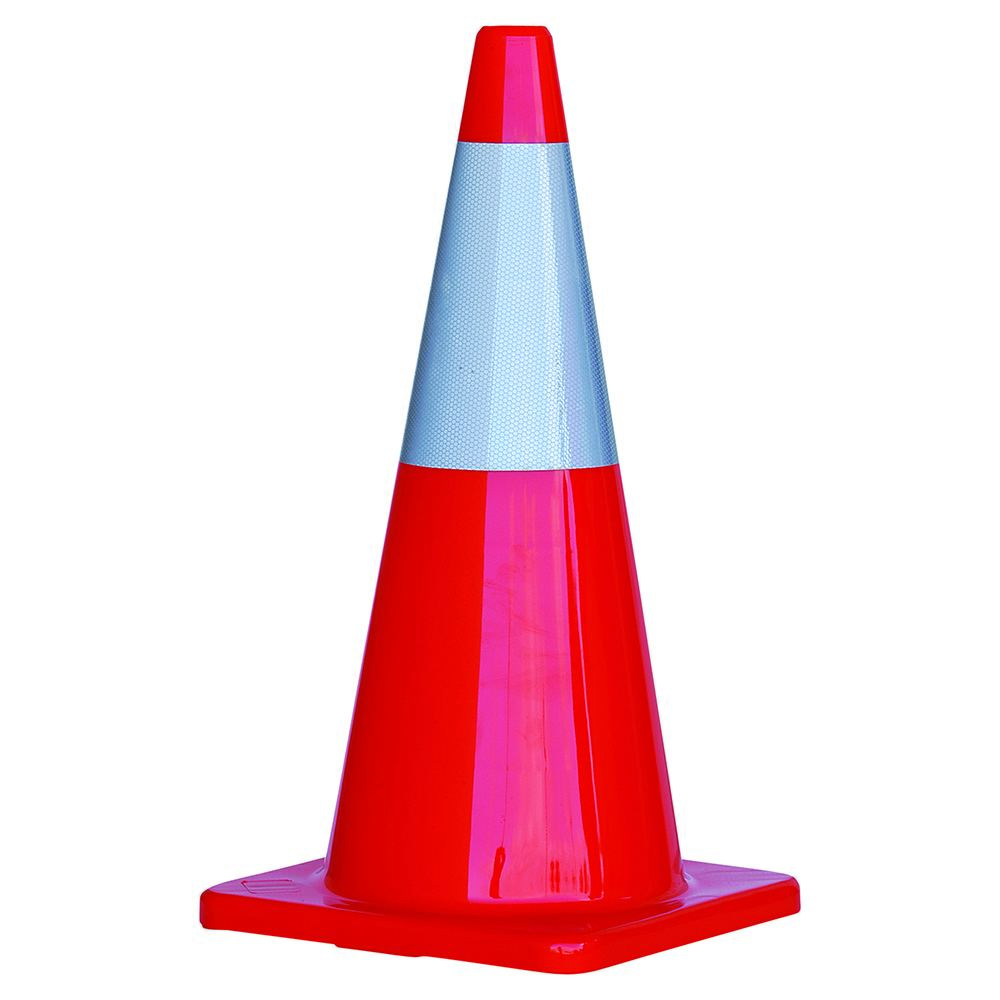 PRO - Orange PVC Traffic Cone / Reflective Tape 700mm