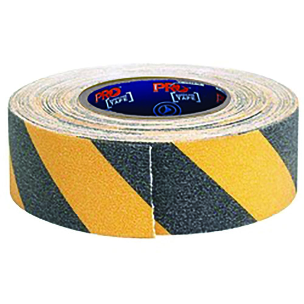 PRO - Self Adhesive Non Slip Hazard Tape Yellow & Black. 18M X 50mm
